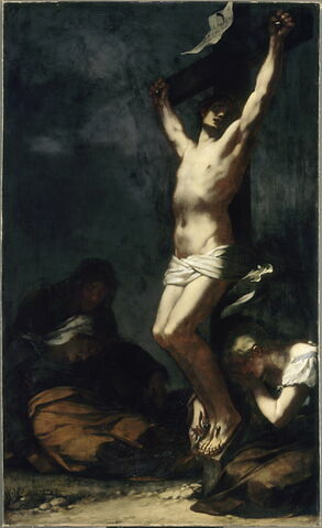 Le Christ sur la croix. La Madeleine et la Vierge sont à ses pieds, image 3/3