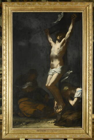 Le Christ sur la croix. La Madeleine et la Vierge sont à ses pieds, image 1/3