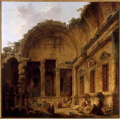 Intérieur du Temple de Diane à Nîmes, image 3/3