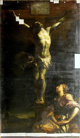 Le Christ en croix et la Madeleine