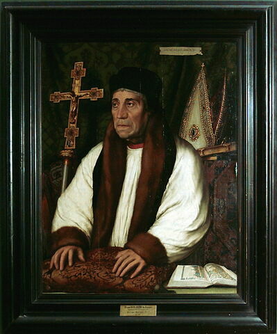 Portrait de William Warham (vers 1450 ?-1532), archevêque de Canterbury depuis 1503 et primat d'Angleterre, image 2/4