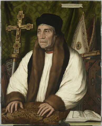 Portrait de William Warham (vers 1450 ?-1532), archevêque de Canterbury depuis 1503 et primat d'Angleterre, image 1/4