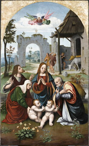 La Sainte Famille avec sainte Élisabeth, Zacharie et le petit saint Jean Baptiste, image 1/5