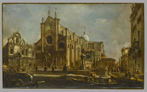 Campo de l'église Giovanni et Paolo avec la Scuola di San Marco, à Venise