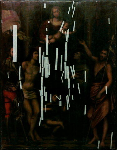 La Vierge et l'Enfant entourés de quatre saints, image 3/3