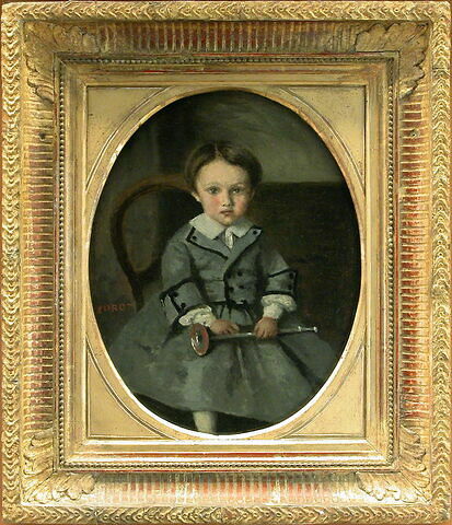 Maurice Robert, enfant (1853-1925), fils de françois-Parfait Robert, ami de Corot, magistrat à Mantes., image 2/2