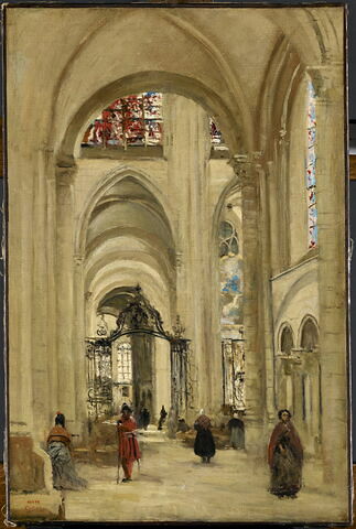Vue de l'intérieur de la cathédrale de Sens.