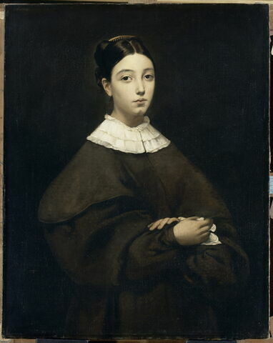 Aline Chassériau (1822-1871), soeur de l'artiste, dit autrefois à tort: Adèle Chassériau., image 1/3