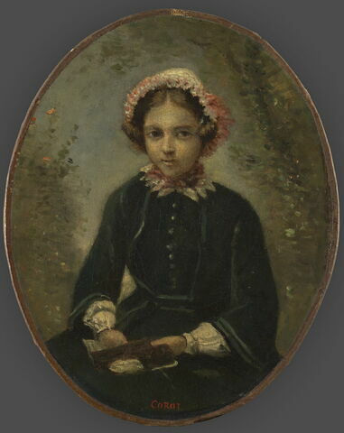 Marie-Anna (dite Blanche) Charmois (1846-1926), plus tard Mme Ernest-Adolphe Lemarinier, petite-nièce de l'artiste., image 1/4