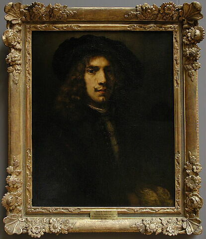 Portrait de jeune homme coiffé d'une large toque noire, dit autrefois Portrait de Titus, fils de Rembrandt, image 3/3
