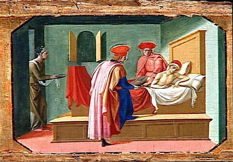 Saint François d' Assise recevant les stigmates, saint Cosme et saint Damien soignant un malade, image 8/8