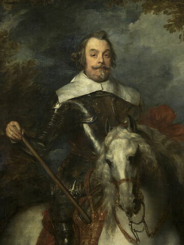 Portrait équestre de Don Francisco de Moncada (1586-1635), troisième marquis d'Aytona et comte d'Ossuna, ambassadeur de Philippe IV d'Espagne à Bruxelles en 1629 puis généralissime des troupes espagnoles dans les Pays-Bas à partir de 1633, image 5/8