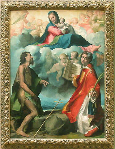 La Vierge à l'Enfant en gloire avec saint Jean Baptiste et saint Étienne, image 3/3
