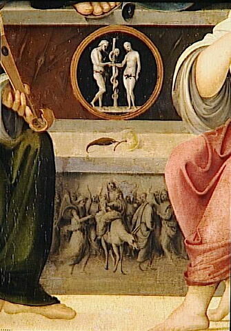 La Vierge et l'Enfant entourés de saint Benoit et saint Quentin et deux anges, image 11/12