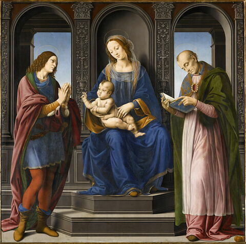 La Vierge et l'Enfant entourés de saint Julien et de saint Nicolas de Myre, image 1/3