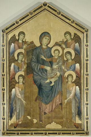 La Vierge et l'Enfant en majesté entourés de six anges (Maestà), image 1/11