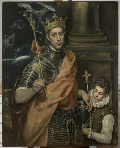 Saint Louis, roi de France, et un page, image 1/8