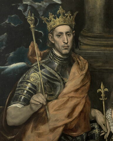 Saint Louis, roi de France, et un page, image 2/8