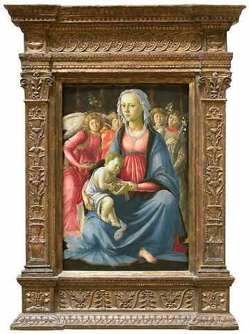 La Vierge et l'Enfant entourés de cinq anges, image 2/2