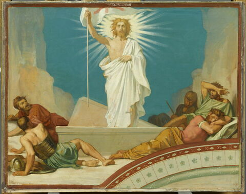 La Résurrection du Christ. Esquisse pour la décoration de Saint-Germain-des-Prés., image 1/2