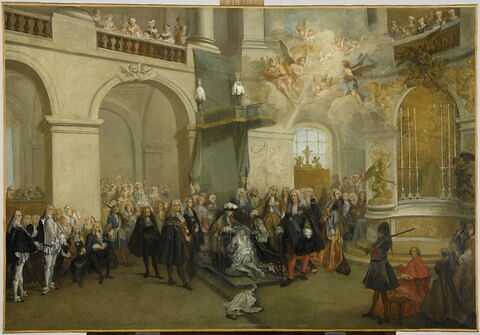 La Remise de l'Ordre du Saint-Esprit, dans la chapelle de Versailles (3 juin 1724)