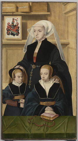 Portrait de Katharina Von Gail et ses deux filles