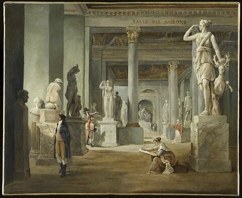 La Salle des Saisons au Louvre, en 1802-1803, image 1/2