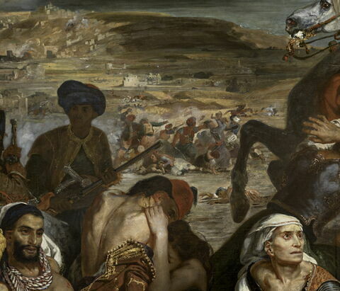 Scènes des massacres de Scio. Familles grecques attendant la mort ou l'esclavage, image 2/23