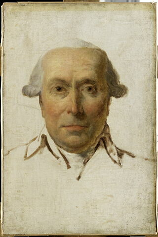 Filippo Mazzeï (1730-1816), homme politique, agent du roi de Pologne Stanislas-Auguste Poniatowski à Paris; dit autrefois: Portrait de J.-S.Bailly, puis: Portrait d'A.B.F. Le Goarre de Kervélégan., image 1/3