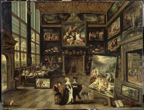 Intérieur d'une galerie de tableaux et d'objets d'art, image 1/2