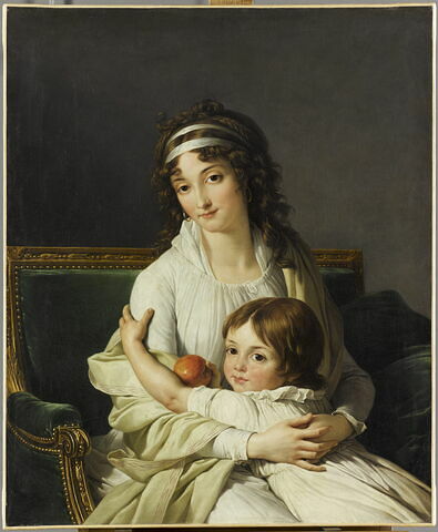 Portrait présumé de Madame Boyer-Fonfrède et de son fils Henri., image 1/2
