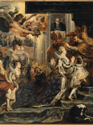 Le Couronnement de la reine à l'abbaye de Saint-Denis, le 13 mai 1610, image 3/4