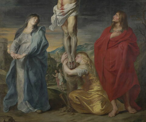 Christ en croix, la Vierge, saint Jean et sainte Madeleine, image 3/4