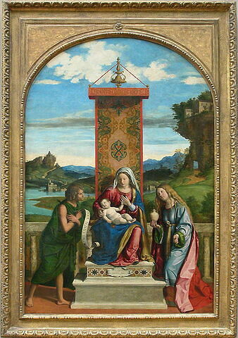 La Vierge et l'Enfant entre saint Jean Baptiste et sainte Marie-Madeleine, image 3/3