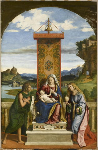 La Vierge et l'Enfant entre saint Jean Baptiste et sainte Marie-Madeleine, image 2/3