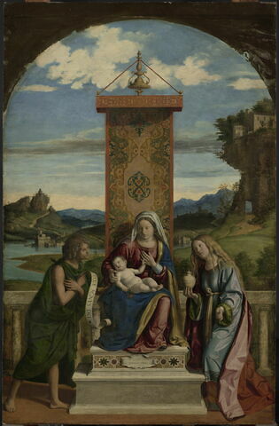 La Vierge et l'Enfant entre saint Jean Baptiste et sainte Marie-Madeleine