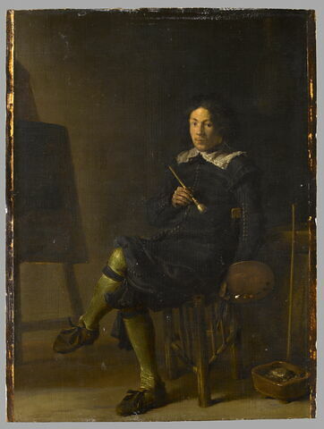 Portrait d’un jeune peintre au travail (sans doute Herman Saftleven, le frère de Cornelis), 1629, image 1/3