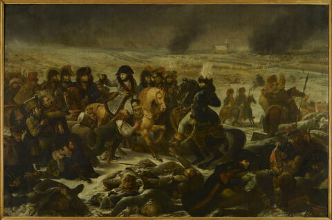 Napoléon sur le champ de Bataille d'Eylau (9 février 1807)