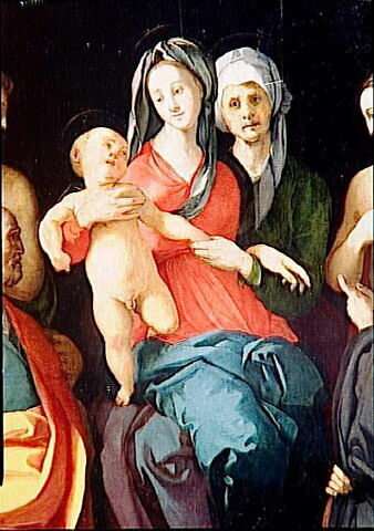 La Vierge à l'Enfant avec sainte Anne et quatre saints (Sébastien, Pierre, Benoît et le bon larron), image 6/7