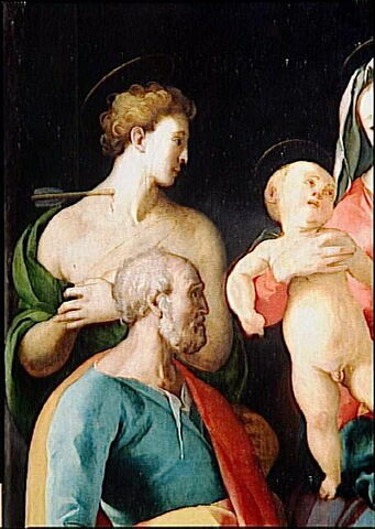 La Vierge à l'Enfant avec sainte Anne et quatre saints (Sébastien, Pierre, Benoît et le bon larron), image 7/7