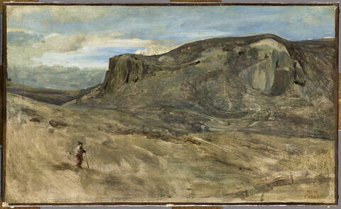 Montagnes de la campagne romaine. Le rocher des Nazons., image 1/3