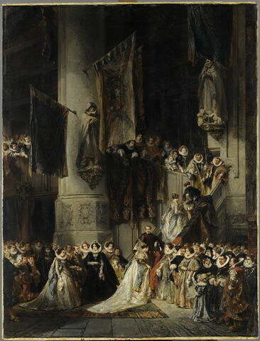 Une cérémonie dans l'église de Delft (XVI siècle), image 1/2