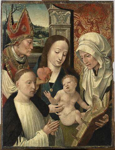 Vierge à l'Enfant avec sainte Anne, saint Augustin et un orant