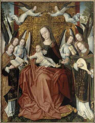 Vierge en Majesté entourée d'anges