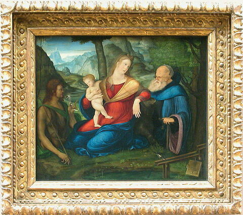 La Vierge et l'Enfant avec saint Jean Baptiste et saint Antoine abbé, dite La Vierge à la fontaine, image 2/2