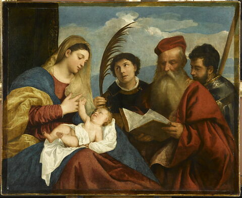 La Vierge à l' Enfant avec saint Étienne, saint Jérôme et saint Maurice, image 1/7