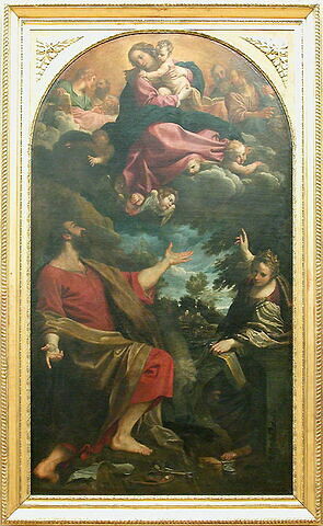 L'Apparition de la Vierge à saint Luc et à sainte Catherine, image 2/2