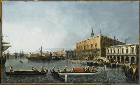 Le palais ducal et le môle à Venise