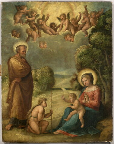 La Sainte Famille avec le petit saint Jean Baptiste, image 1/14
