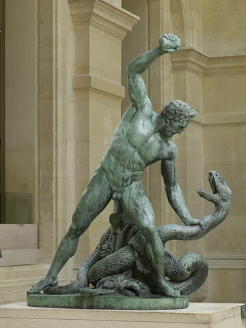 Hercule combattant Acheloüs métamorphosé en serpent
